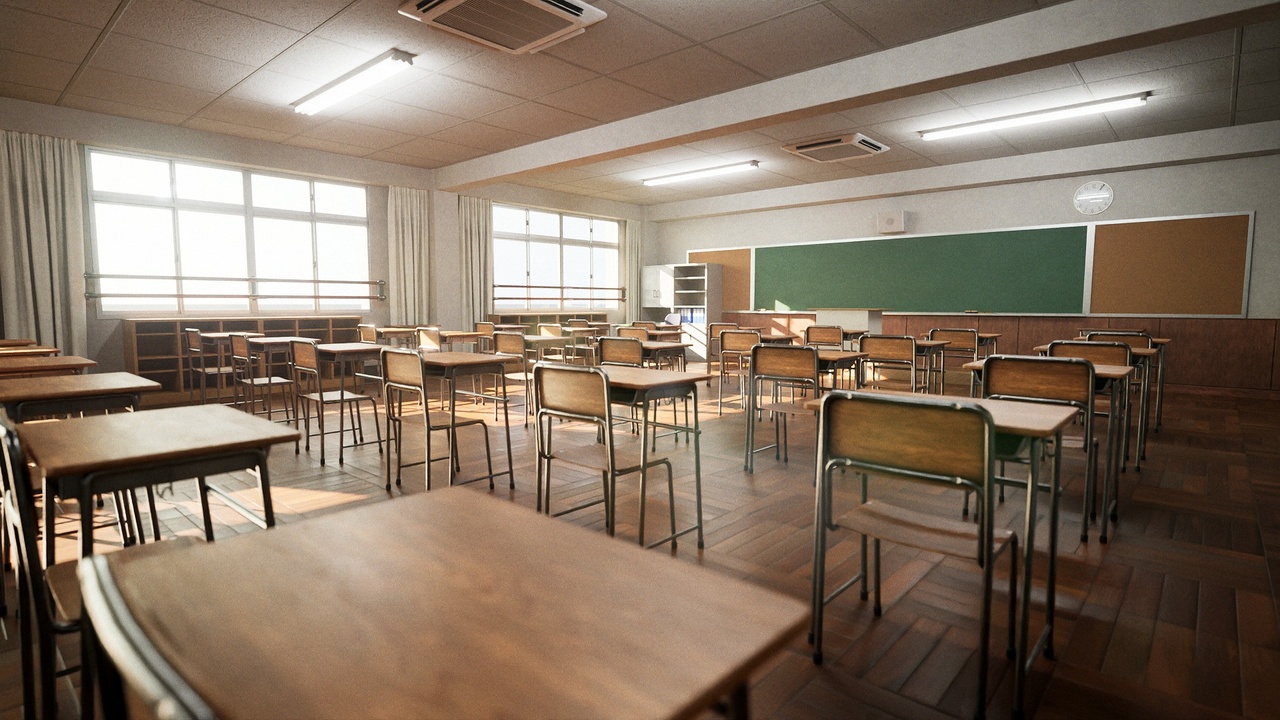 学校の教室セット